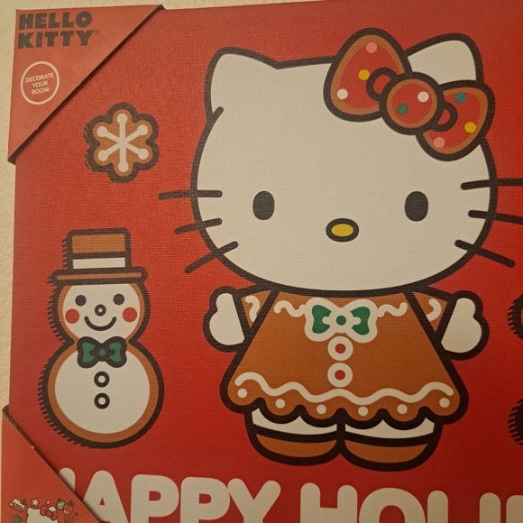 Hello Kitty Gingerbread Christmas Holiday Wall Decor (Holiday Decor) NEW - Picture 4 of 6